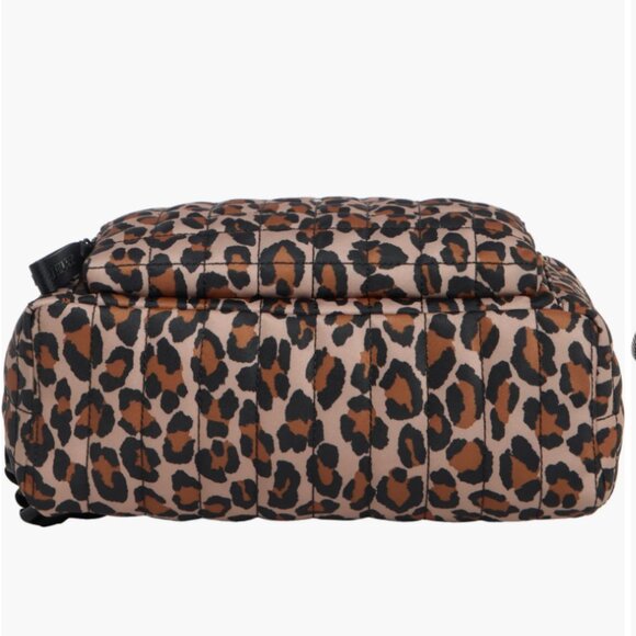 Kate Spade Camden Quilted Large Spotted Leopard Backpack Brown Multi NWT $399